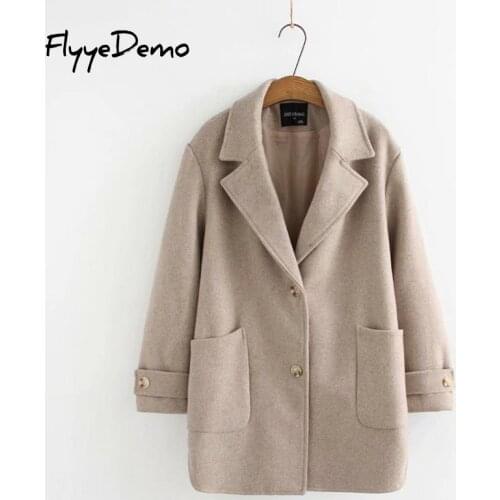FlyyeDemo Women's Wool Coats