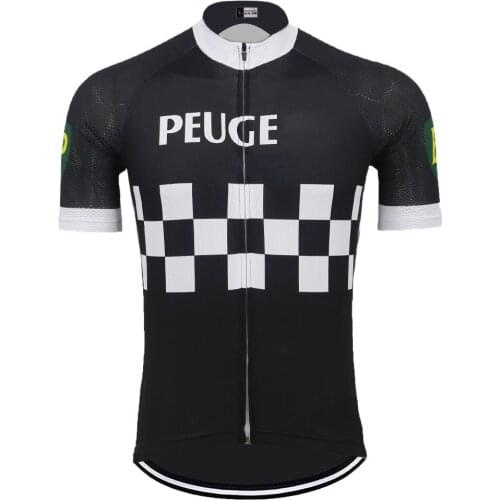 NEW Retro Cycling Jersey Men Pro Short Sleeves Black Team Clothes Outdoor Sport Triathlon Mountain Bike Wear Ciclismo Customized