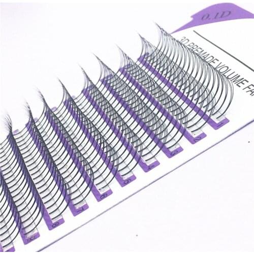 HBZGTLAD 16 Lines 8-14mm 3D/6D Lashes Pre made Volume Lash Fans Russian Volume Eyelashes Individual Silk Eyelash Extensions