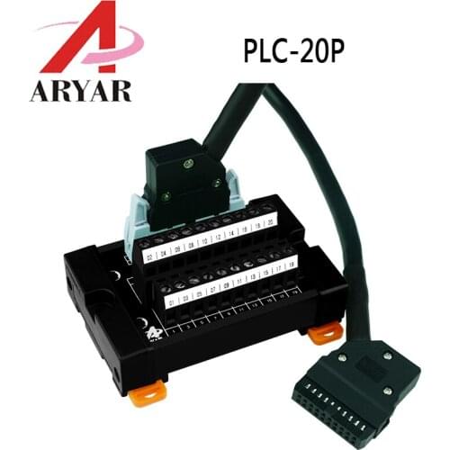 Idc20 Relay Terminal Board 2.54 Double Head Horn Plug Signal Line I/O Module, PLC control cable