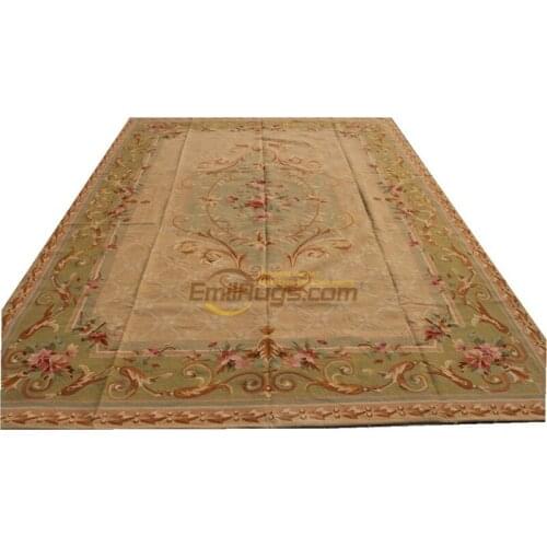 Carpeting carpets aubusson rug handmade woolen carpets 274CMX366CM (9 'X 12') 42gc20aubyg3