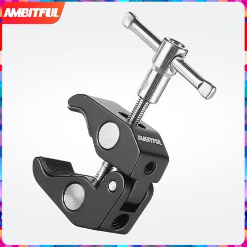 AMBITFUL Magic Articulated Arm Crab Claw Clamp Tongs Pliers Clip Bracket for Studio Flash Light LED Light Tripod Monopod
