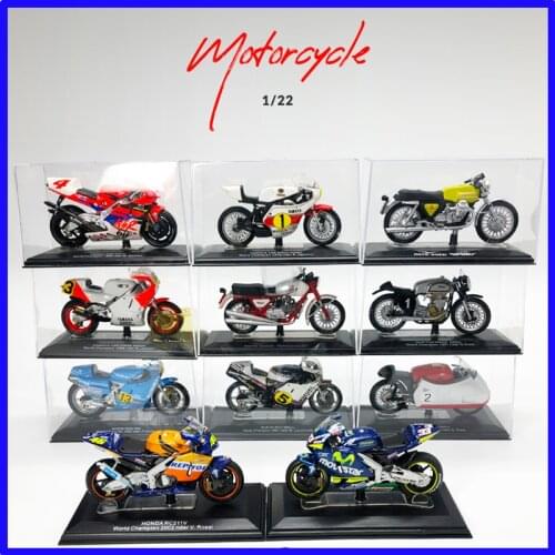 1:22 Simulation Alloy Mini Small GP Motorcycle Nsr500cc Die Casting Diorama Finish Product Model Lifelike Children Toys Kit