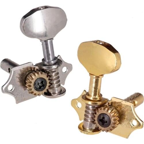 A Set Chrome Semiclosed Tuning Pegs Guitar String Tuners keys Machine Heads for Acoustic Guitar accessories