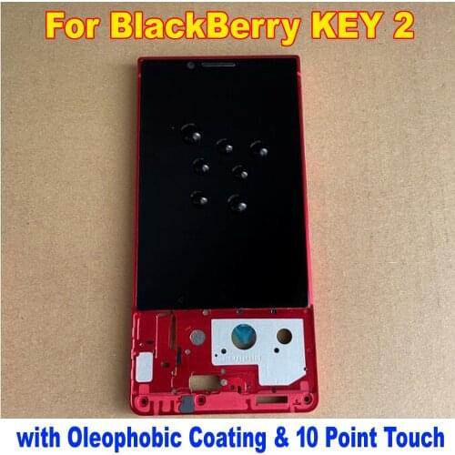 Original New LCD Display Touch Screen Digitizer Assembly with Frame Glass Sensor For BlackBerry KEY2 Key 2 Two Phone Pantalla