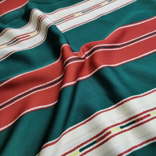 Soft Stretchy Satin Fabric Trousers Dress Qualified Imitate Silk Material Satin Animal Print