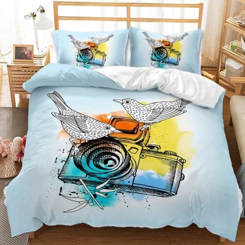 Modern Girl Pattern Bedroom Duvet Cover (including Pillowcase) Single/double/double Bed 2/3PS Decorate Girls Room