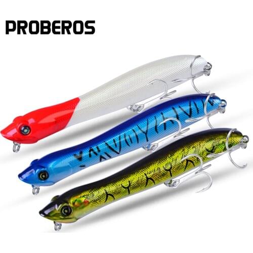 5pcs Popper Fishing Lure Set 12.5cm 19g Floating Artificial Wobbler Topwater Bass Bait Carp Tackle