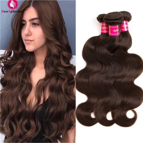 Body Wave Bundles Peruvian Hair Bundles Deals Pre-Colored Non-Remy Human Hair Bundles 8-24 Inch BESTAPHROHAIR