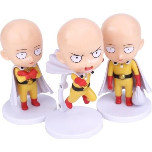 ONE PUNCH MAN Saitama Sensei PVC Figures Collectible Toys 3pcs/set