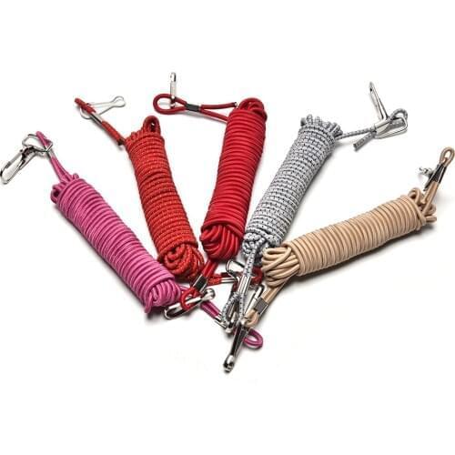 1PCS 3/4/5m Fishing Missed Rope Fish Pole Rod Protector Elastic Rubber Rope Line Fishing Tackle Tools