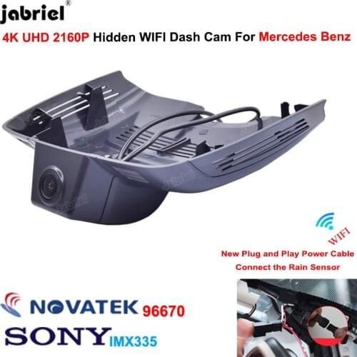 4K 2160P Plug And Play Hidden Wifi Car Dvr Dash Cam for Mercedes Benz CLS w218 c218 CLS 260 300 320 350 400 2015 2016 2017 2018