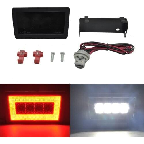 Smoked Lens LED Rear Fog Light, Brake Backup Reverse For 2011+ Subaru WRX STi