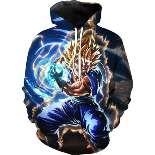 2021 Goku Anime 3D Print Hoodies Sweatshirts Harajuku Cartoon Hooded Women/Men long sleeve hip hop streetwear Clothes
