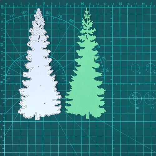 Tall Christmas Tree Metal Cutting Dies For Stamps Scrapbooking Stencils DIY Paper Album Card Decor Embossing 2020 New Xmas