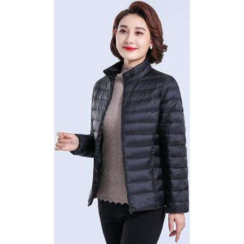 Women Duck Down Jackets 2021 Winter Plus Size Ultralight Women Down Jackets Portable Parkas Overcoat 3XL
