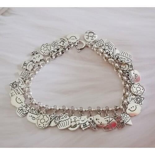 Genuine 925 Sterling Silver New Design Charm Bracelets for Women Women Charm Bracelets Jewelry DIY Jewelry Making Halloween Gift