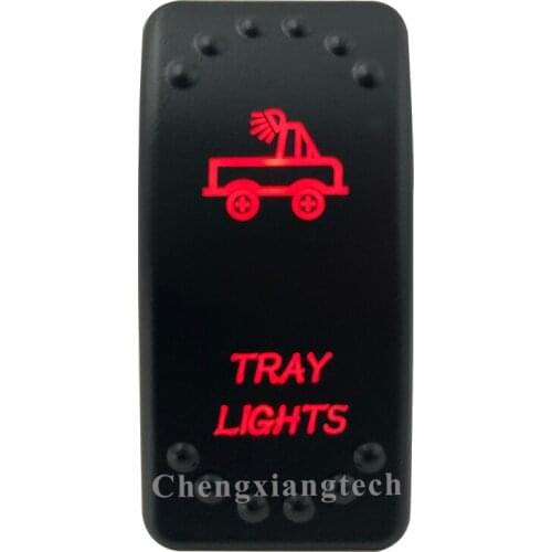 12V 20A / 24V 10A Dual Red Led 5P On Off SPST Rocker Switch Tray Lights Waterproof for Car Boat Truck Circuit Breaker