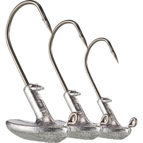 5Pcs 3.5g 5g 7g 10g 14g Strong Lead Jig Head Fishing Hooks Soft Lure Tackle Fishing Tool Accessories