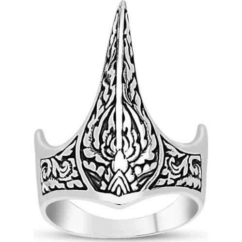 925 sterling Silver Special Design Archer Thumb Ring in Traditional ring