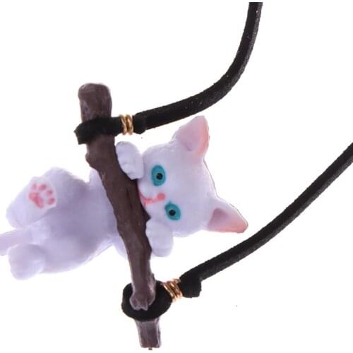 Car PVC Pendant Cute Branch Cat Rearview Mirror Pendant Car Interior Decoration