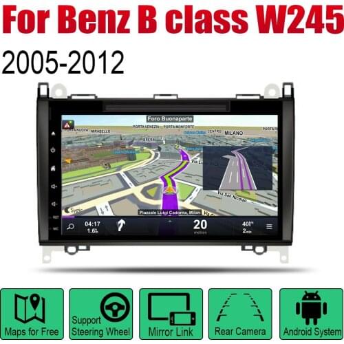 Auto DVD Player GPS Navigation For Mercedes Benz B class W245 2005~2012 NTG Car Android Multimedia System Screen Radio Stereo