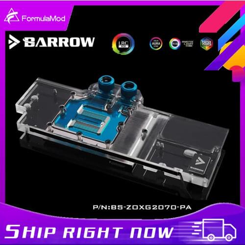 Barrow BS-ZOXG2070-PA, LRC 2.0 Full Cover Graphics Card Water Cooling Blocks, For Zotac RTX2070-8GD6 X-Gaming OC G3