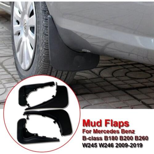 4 Pcs Mudguards Mud Flap for Mercedes Benz B-class B180 B200 B260 W245 W246 2009-2019 ABS Splash Mud Guard Fender Mudflap