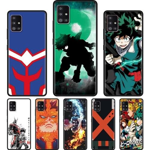 Phone Shell For Samsung A51 A71 A52 A91 A72 A02s A02 My Hero Bakugou MHA Case for Galaxy A42 A41 A32 A31 A21s A21 A12 A11 Fundas