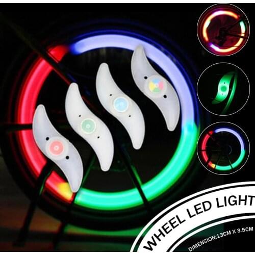 Mountain Road Bike Bicycle Lights LED Tyre Tire Caps Wheel Spokes Light Lamp Supper Bright