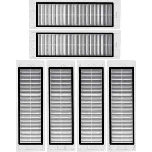 6Pcs Hepa Filters for Xiaomi Mijia Mi Robot Vacuum Cleaner SDJQR01RR SDJQR02RR SDJQR03RR Parts Accessories Kits