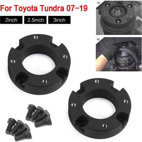 2pcs Aluminum Front Leveling Lift Kit 2'' 2.5'' 3''for Toyota Tundra 4WD 2WD 2007-2019 2 inch 2.5 inch 3 inch Car Lift Kits