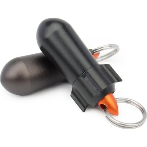Mini Aluminum Alloy Waterproof Bottle Camping Survival Seal Bottle EDC Outdoor Tool