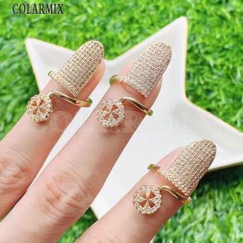 8 Piece Finger Ring Zircon Rings Fashion Mix color rings accessories jewelry party ring Enamel rings 51731