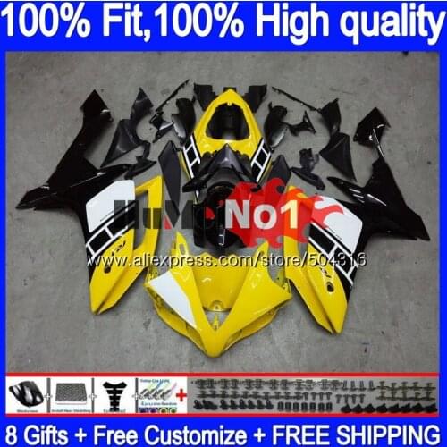 OEM Injection For YAMAHA YZF R 1 YZF 1000 YZF R1 07 56MC.169 YZF1000 YZF-1000 YZF-R1 2007 2008 YZFR1 07 08 Stock yellow Fairings