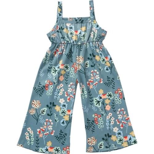 1-4T Newborn Kid baby Girl Boy Clothes Childrens Floral Jumpsuit Sleeveless Bodysuit Cotton Outfit One-Pieces