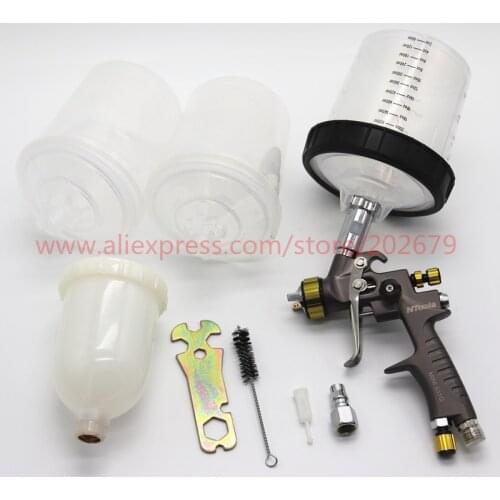 Air Spray Gun Paint Spray Gun Mini Spray Gun Gravity Feed Paint 250ml Cup Mini Paint Sprayer With Mixing Cup Pps No-Clean Tank