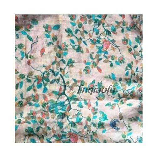 Shirt dress, fashion, ramie, inkjet fashion fabric