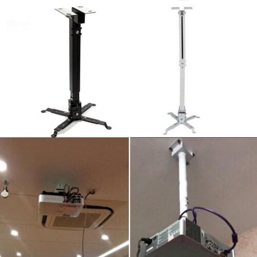 Durable Projector Ceiling Bracket Universal LED Projector Bracket Holder Adjustable 43-65CM Hanging Bracket Swivel Mount Holder