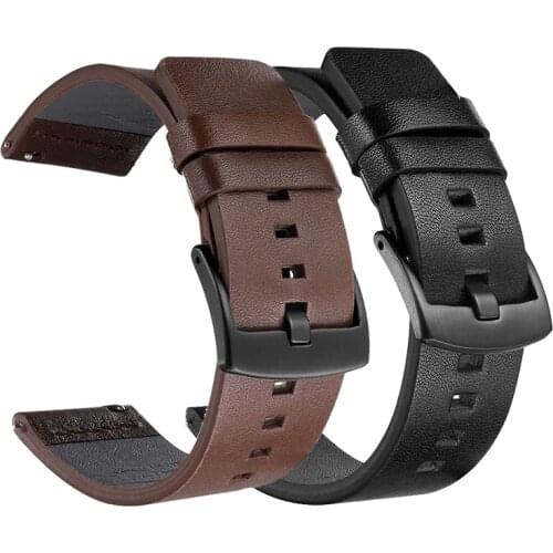 18 20 22mm Strap For Huawei Watch gt 2/2e Band Samsung Galaxy Watch3 45/42 46mm leather Correa Amazfit PACE GTR/Gear S3 Frontier