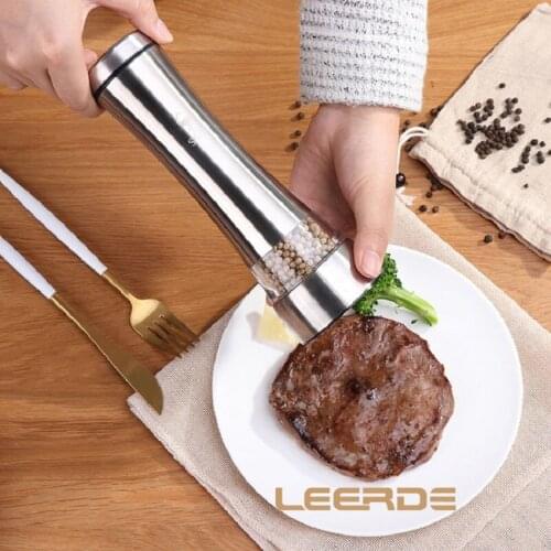 Christmas Kitchen Supply Xmas Decorations For Home Stainless Steel Pepper Mill Food Grinder Spice Salt Pepper Mill Powder Tools