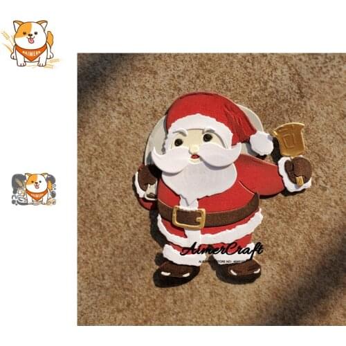 Santa Claus Christmas Metal Cutting Dies Scrapbooking Stencil Decorative Embossing Craft Die Cuts Card Making New Dies For 2019