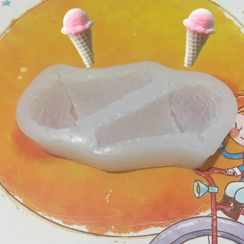 Ice cream cake resin DIY Decorative Craft Jewelry Making Mold pendant silicone Mold Resin Silicone Mould handmade tool