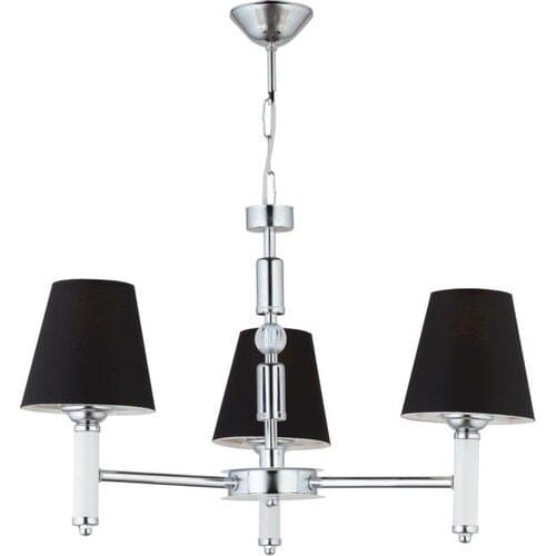 NORDIC SQUAREHEAD Alis 3'lü White Cased Black Hat Chandelier Living Room, Living Room, Bed Room, Kitchen