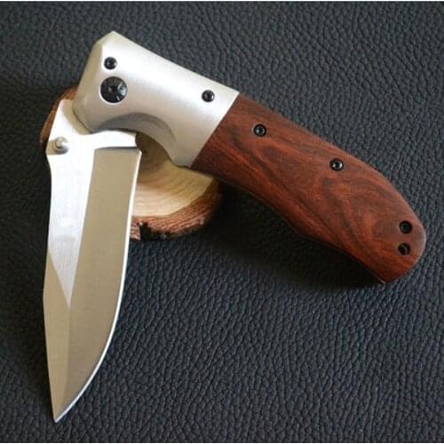 Folding knife 3Cr13 Blade Rosewood Handle Tactical Knife Pocket Camping Pocket Hunting Knives Camping Tactical Knifes EDC Tools
