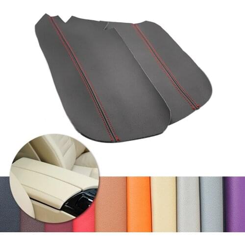 Only LHD For BMW 5 Series F10 2011 2012 2013 2014 2015 2016 2017 Center Control Lid Armrest Box Cover Microfiber Leather Decor