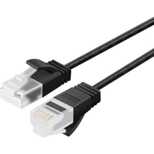 Ultra Thin Cat6a Ethernet Cable,UTP 10 Gb 500MHz Ethernet Patch Cable, Ultra Slim High Speed RJ45 LAN Network Cable for Modem