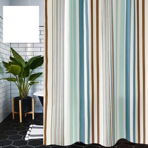 Bathroom Waterproof Partition Curtain Polyester Thickened Curtain Toilet Non-punching Bath Curtain Suit Bath Curtain Window