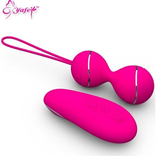YAFEI Wireless Remote Vibrating Egg ben wa ball kegel exercise Vaginal USB Rechargeable Sex toy for women Sex Products