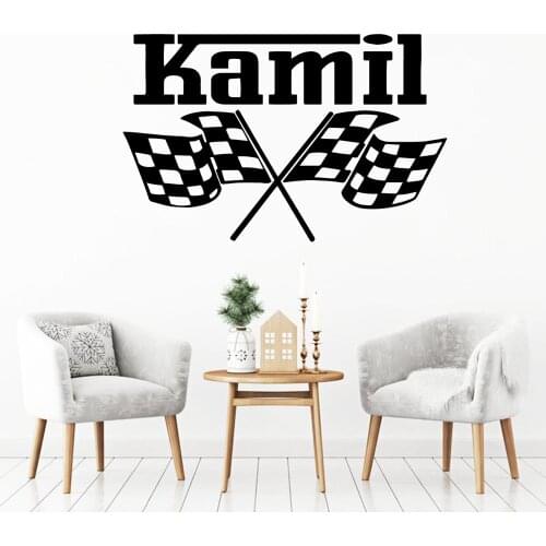 Funny Kamil flag Wall Stickers Self Adhesive Art Wallpaper For Kids Rooms Wall Decal Home Decor